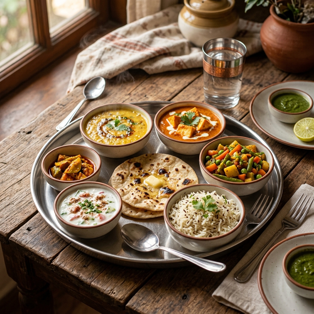 Delicious Indian Thali